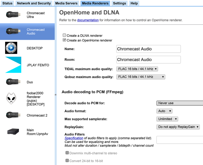 swinsian dlna renderer